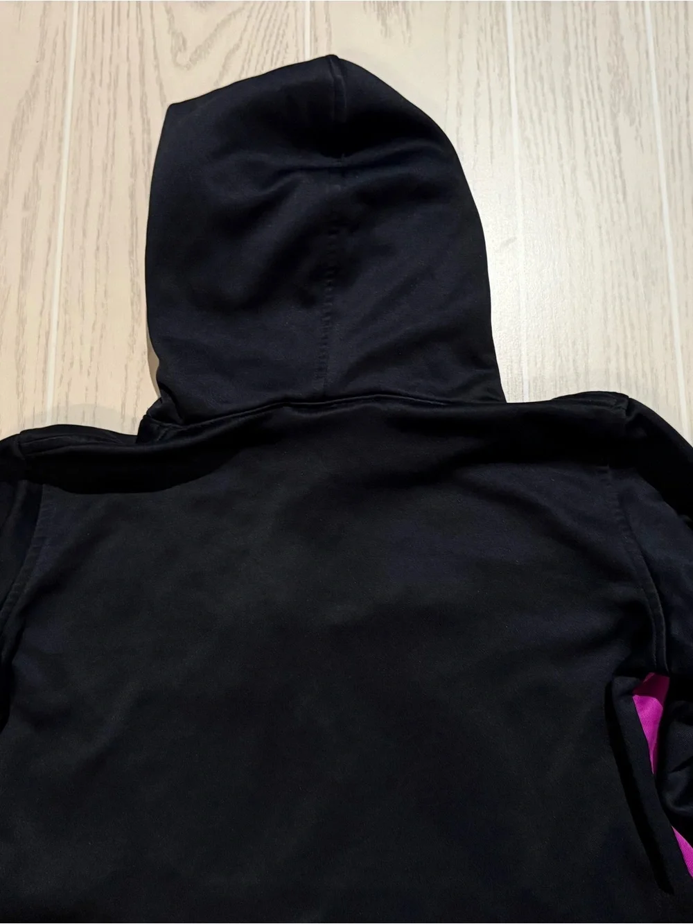 Under Armour Storm Girls Hoodie Youth M Black‎ Purple Pullover Sweatshirt